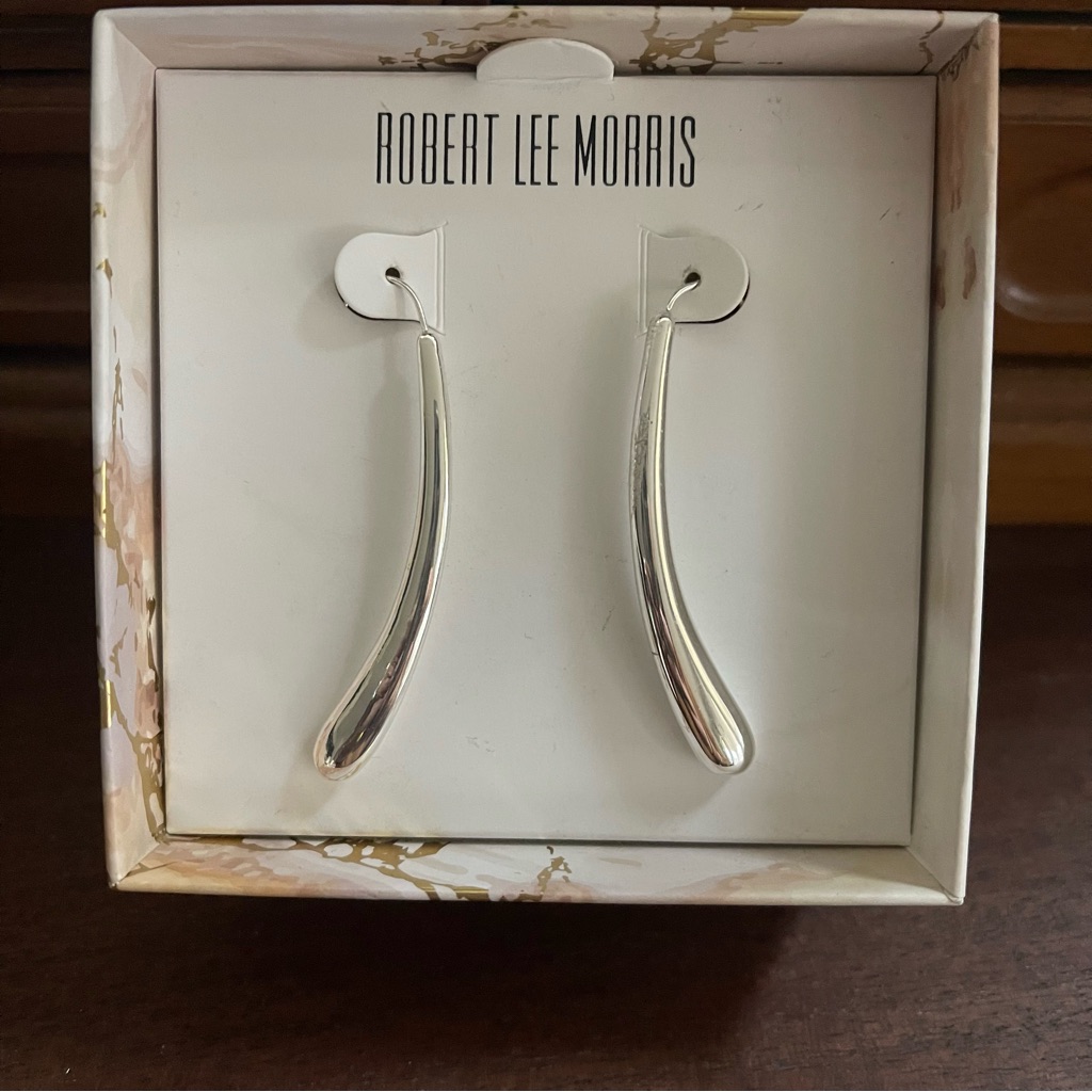 Rlm Sliver With Zircon Earring Nwt